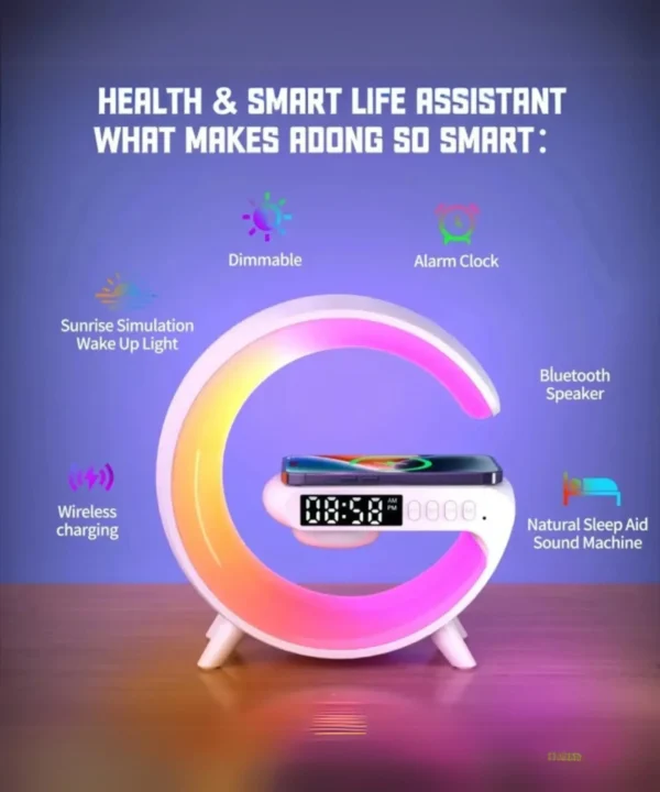 15W Wireless Charger Station – Multifunction RGB Desk Lamp