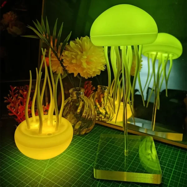 Aurora Mood Light – Creative Jellyfish Night Lamp, RGB LED, VoiceTouch Control