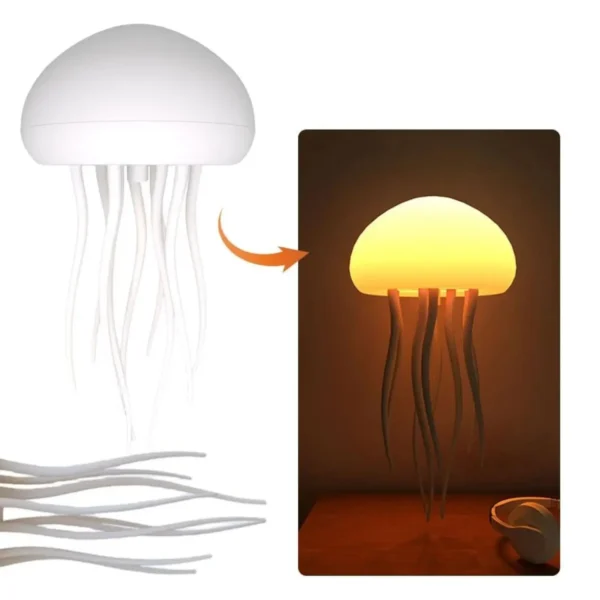 Aurora Mood Light – Creative Jellyfish Night Lamp, RGB LED, VoiceTouch Control