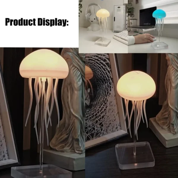 Aurora Mood Light – Creative Jellyfish Night Lamp, RGB LED, VoiceTouch Control