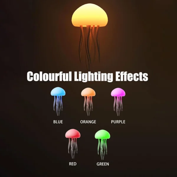 Aurora Mood Light – Creative Jellyfish Night Lamp, RGB LED, VoiceTouch Control