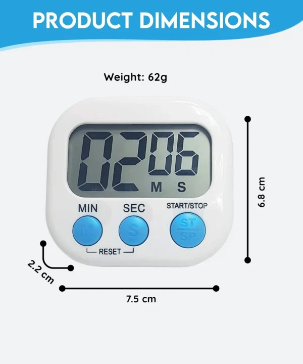 Basic Magnetic Pomodoro Technique Timer - White