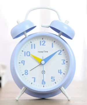 Metal Body Twin Bell Blue Color